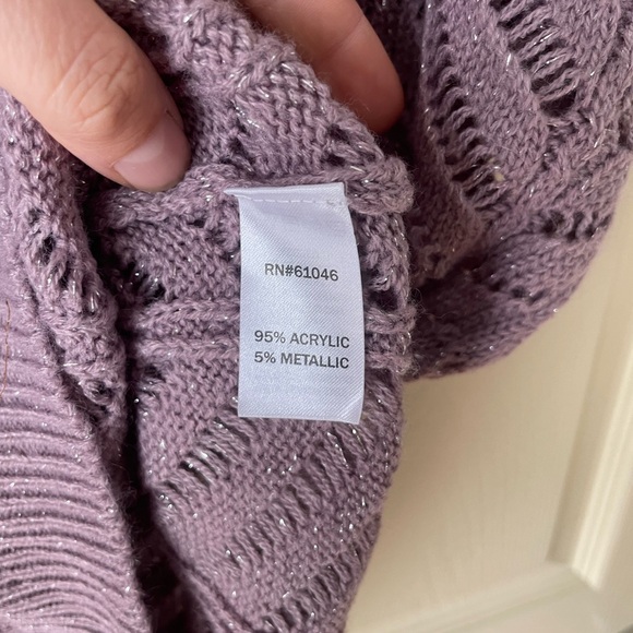 Vanity lavender knit blouse - Picture 4 of 6